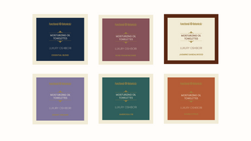 Available in 6 luxury scents o unscented